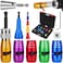 Makerfire Wire Stripper for Drill US Regulations 14121086 AWG Wire Twister tool for Drill Drill Wire Stripper and Twister kit Professional Electrician Tools Set15pcs