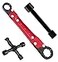 LAISGOO Plumbing Tools Angle Stop Wrench Kit 3Piece Plumber Tool Set with Compression Sleeve Puller 4Way Sillcock Key Fits 38 12 Angle Stop Outlets Ferrule Removal Tool for Tight Spaces