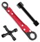 LAISGOO Plumbing Tools Angle Stop Wrench Kit 3Piece Plumber Tool Set with Compression Sleeve Puller 4Way Sillcock Key Fits 38 12 Angle Stop Outlets Ferrule Removal Tool for Tight Spaces