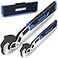 Rizom Self Adjusting Wrench 8 and 12 Pipe Wrench 2Piece Self Adjustable Wrench Set with 38 to 134 inch Jaw Open