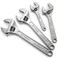 HORUSDY 4Piece Adjustable Wrench Set CRV Steel Adjustable Wrenches Set6inch 8inch 10inch 12inch