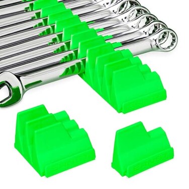 Ernst Manufacturing Wrench Pro Wrench Storage for 20 Wrenches with AntiSlip Cleats Green Made in the USA