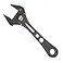 FUJIYA Tools FGL38BG Adjustable wrench with Ratchet Wrench Black Gold color 9 Inch