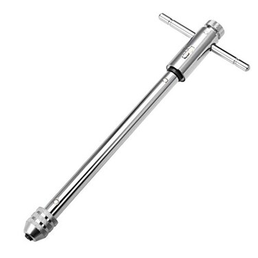 uxcell Adjustable Ratchet Tap Wrench THandle for Metric M5M12 Thread Taps Ratcheting t Handle Holder Reamer Hand Tapping Tool for Machinist Repair 295mm 1161inch Approx Body