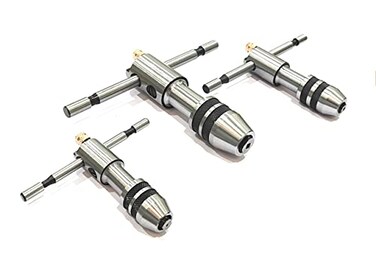 AD INTERNATIONAL Reversible Ratchet Adjustable Tap Wrench Machine Tools SET OF ALL 3 ITEMS