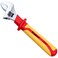 WEDO Insulated Adjustable Wrench 10 VDE 1000V Adjustable Injection Spanner Electricians Safety Wrench Chrome Vanadium Steel AntiSlip Handles IEC 60900 Open max 30mm