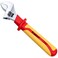 WEDO Insulated Adjustable Wrench 10 VDE 1000V Adjustable Injection Spanner Electricians Safety Wrench Chrome Vanadium Steel AntiSlip Handles IEC 60900 Open max 30mm