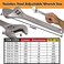 WEDO 10 inch Adjustable Wrench Stainless Steel Adjustable Spanner Professional Spanner Wrench Precision Milled Jaws for Max Gripping Power AntiCorrosionHigh Strength Length 250mm