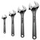 LYFJXX 4 Pcs Adjustable CRV Wrench Set 6 8 10 12 Inch Wrenches Chrome Vanadium Steel Wide Jaw Black Oxide Finish Craftsman Adjustable Wrench