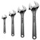 LYFJXX 4 Pcs Adjustable CRV Wrench Set 6 8 10 12 Inch Wrenches Chrome Vanadium Steel Wide Jaw Black Oxide Finish Craftsman Adjustable Wrench