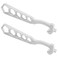 QWORK 5 Hole Hydrant Wrench 2 Pack Plated Iron Fire Equipment 1414 Length 12 Thickness Builtin Spanner for Pin or Rocker Lug Couplings