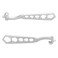 QWORK 5 Hole Hydrant Wrench 2 Pack Plated Iron Fire Equipment 1414 Length 12 Thickness Builtin Spanner for Pin or Rocker Lug Couplings