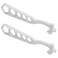 QWORK 5 Hole Hydrant Wrench 2 Pack Plated Iron Fire Equipment 1414 Length 12 Thickness Builtin Spanner for Pin or Rocker Lug Couplings