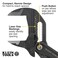Klein Tools D53103KIT Adjustable Pliers Wrench Set Compact HighLeverage Parallel Smooth Jaw Pliers 7Inch 10Inch and 12Inch 3Piece