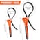 Stareign 2Pack Rubber Strap WrenchOil Filter Wrench Diameter 4 and 6 Heavy Duty Adjustable Blet Wrench for Jar OpenerWater FilterPlumbingSinkFaucetOrange