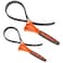 Stareign 2Pack Rubber Strap WrenchOil Filter Wrench Diameter 4 and 6 Heavy Duty Adjustable Blet Wrench for Jar OpenerWater FilterPlumbingSinkFaucetOrange