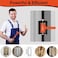dirnatel Hinge Gap Adjustment Wrench Tool Set Upgraded 055098 Inch Door Hinge Repair Spanner Key for Round Bolt Standard Gauge with 4way MultiFunctional Utilities Key Orange