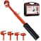 dirnatel Hinge Gap Adjustment Wrench Tool Set Upgraded 055098 Inch Door Hinge Repair Spanner Key for Round Bolt Standard Gauge with 4way MultiFunctional Utilities Key Orange