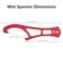 DANOREC 2Pcs Firefighting Mini Spanners Compact Aluminum Firefighting Spanner WrenchLightweight Portable Essential Tool for Firefighters