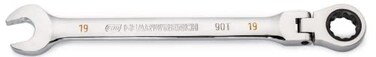 GEARWRENCH 19mm 4 Degree Swing Arch 12 Point Flex Head Ratcheting Combination Wrench 86719