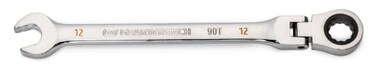 GEARWRENCH 12mm 4 Degree Swing Arch 12 Point Flex Head Ratcheting Combination Wrench 86712
