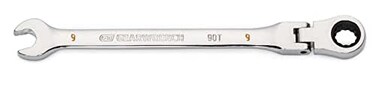 GEARWRENCH 9mm 4 Degree Swing Arch 12 Point Flex Head Ratcheting Combination Wrench 86709