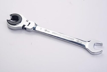 FLZOSPER 19mm Metric Fix Tubing WrenchFlexHead Gear Wrench Ratcheting Fix Combination Wrench Spanner
