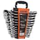 KSEIBI 123975 Ratcheting Wrench Set 24 Piece Chrome Vanadium Steel Ratchet Combination Spanners Kit with Storage Keeper Rack SAE 1778inch Metric 819mm
