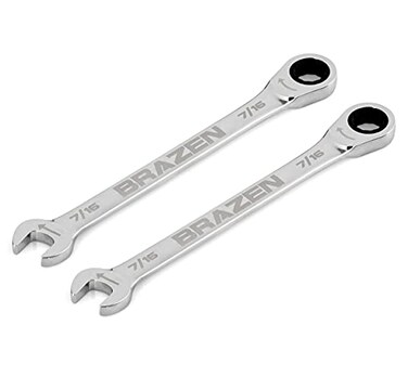 BRAZEN 716 Ratcheting Wrench Two Pack