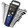 Prostormer Flex Head Ratcheting Wrench Set SAE 147814Piece Chrome Vanadium Steel Combination Wrench Set with Rack