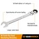 GEARWRENCH 78 4 Degree Swing Arch 12 Point Flex Head Ratcheting Combination Wrench 86751