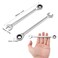GENHAKON 5 Piece 10 mm Ratchet Wrench Set Combination Wrenches for Mechanics and DIY Enthusiasts Metric 72Tooth Dual Purpose Gear wrench