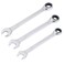 SaferCCTV Wrench Metric 21mm 22mm 24mm Ratcheting Wrench SetReversible Ratcheting Combination WrenchOpen Ended Ratchet
