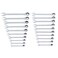 CRAFTSMAN Ratchet Wrenches Set 20 Pc 90 Tooth SAEMetric Ratcheting Wrench Set with Case 4 Degree Arc Swing CMMT87220