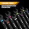 GRENPRO Ratchet Wrenches Set Ratcheting Wrench Set 9PC Sae 516 to 34 72Th Long Box Open End Ratchet Wrench Organizer With Color Ring With Roll Up Pouch With Gauge Big Combination Wrench Tool Sets