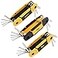 MULWARK 25 pcs Folding Allen Wrench Set Metric Standard SAE Key Tool 3 Pack Portable Hex for Basic Home Repair and General Applications