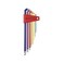 PB Swiss Tools PB 2212LH10 RB Ballend hex wrench set long stubby tip rainbow