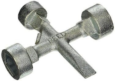 Reed Tool MKH10820 Meter Box Key for Large Mueller and 1Standard Pentagon