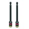 Malco MSHMLC 4 in CRHEX Cleanable Reversible Magnetic Hex Drivers 14 and 516 2 pack