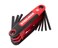 Steelman Portable Folding Hex Key Wrench MultiTool Standard SAE Set Includes 564 332 764 18 964 532 316 732 14Inch Chamfered Ends Rubberized Grip