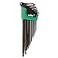 Wiha 36689 ErgoStar Torx LKey Set 13 Piece T5T45 Ball End Standard Auto FastOpen Holder Black Oxide