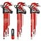 TOMMARS Hex Key Set Magnetic Ball End S2 Steel With THandle Hex Key Allen Wrench Set SAE11638 Metric15mm10mm TORXT10T50