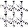ATOPLEE 6pcs Electrical Cabinet Key Surface Polished Antirust 4 Way Utilities Key TriangleSquarePanel Cross Key for FaucetGas MeterValveSpigotsElectrical Cabinet Opening