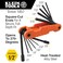 KLEIN TOOLS 70552 Pro Folding Hex Key Set 21Key SAE and Metric Hex Key Set with HighLeverage Blades 2Pack