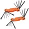 KLEIN TOOLS 70552 Pro Folding Hex Key Set 21Key SAE and Metric Hex Key Set with HighLeverage Blades 2Pack