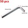 Antrader 5mm Allen Wrench LShaped Hex Key Set Pack of 50