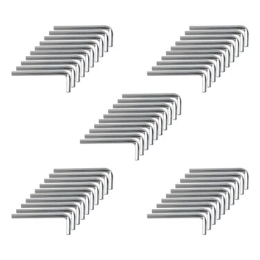 Antrader 4mm Allen Wrench LShaped Hex Key Set Pack of 50