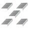 Antrader 4mm Allen Wrench LShaped Hex Key Set Pack of 50