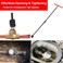 Manalete Water Meter Key 32 Inch with 4Way Utility Key Steel THandle Water Meter Key Shut Off Tool for Curb Main Water Shut off Valve