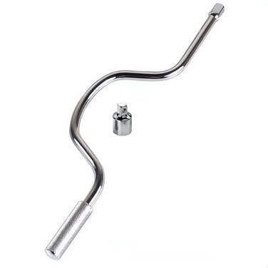 PANSHIYON 12 Inch Drive Speeder Handle 15 Speed Handle Wrench with 12 to 38 Adaptor for Socket Driver